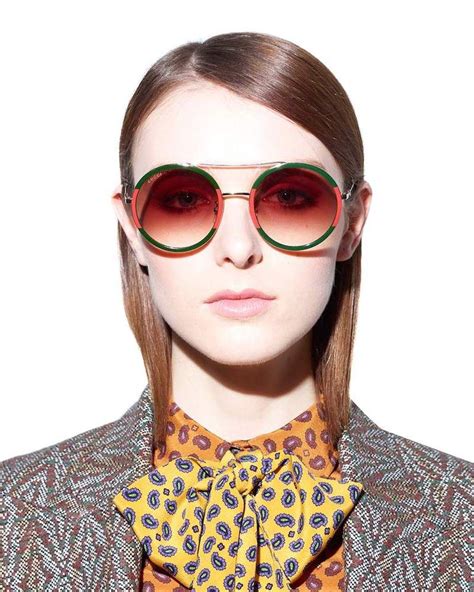 gucci red and green sunglasses round|Gucci aviator sunglasses on sale.